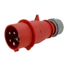 ปลั๊กตัวผู้แบบกลางทาง (IP44) 3P+N+E 5P/400V 6h