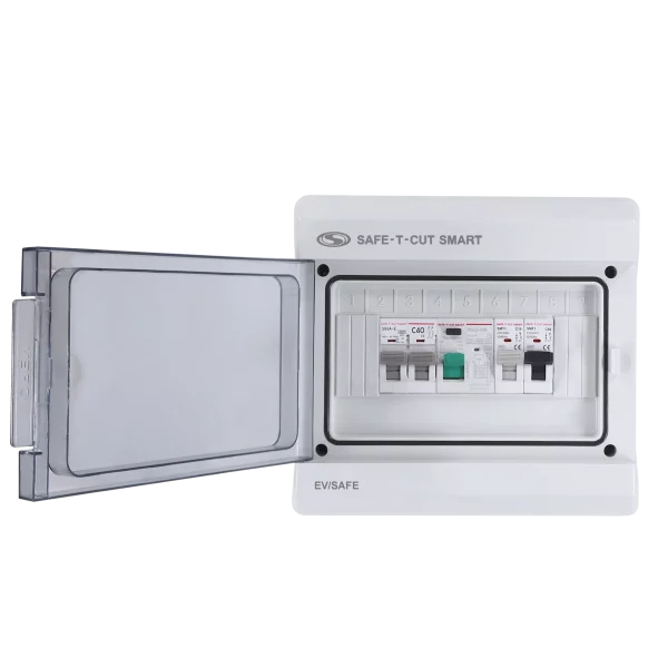 EV/SAFE : กล่องกันน้ำกันฝุ่น +RCCB Type B (2P/40A) +MCB (2P/40A) +เบรกเกอร์ย่อย1P รุ่น WR-7-01 - Image 2