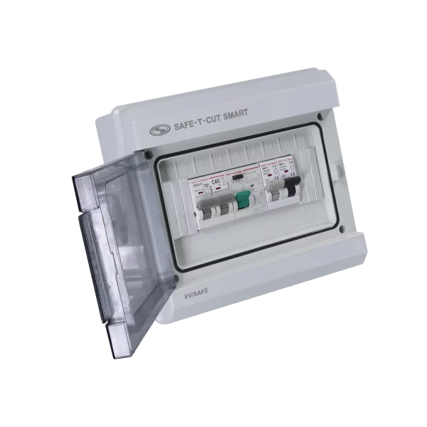 EV/SAFE : กล่องกันน้ำกันฝุ่น +RCCB Type B (2P/40A) +MCB (2P/40A) +เบรกเกอร์ย่อย1P รุ่น WR-7-01 - Image 6